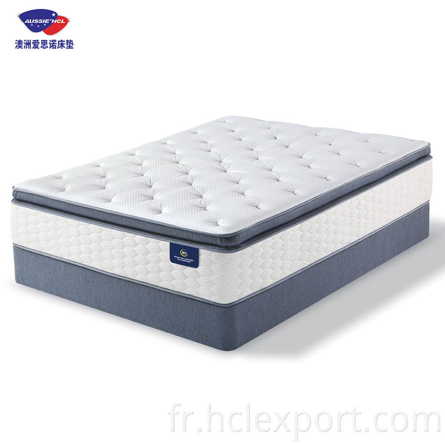 Matelas de sommeil en gros en gros de l'usine dans une boîte King Double Gel Perfect Sleep Memory Foam Bed Bed Matelas Pad